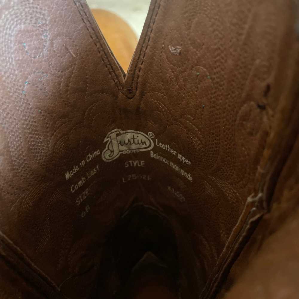 Justin Boots Austin Boots woman’s brown size 6 We… - image 3