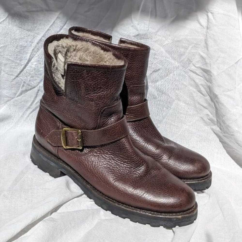 Frye Brown Veronica Shearling Bootie Size 9.5 Wom… - image 10