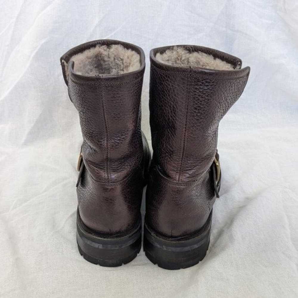 Frye Brown Veronica Shearling Bootie Size 9.5 Wom… - image 3