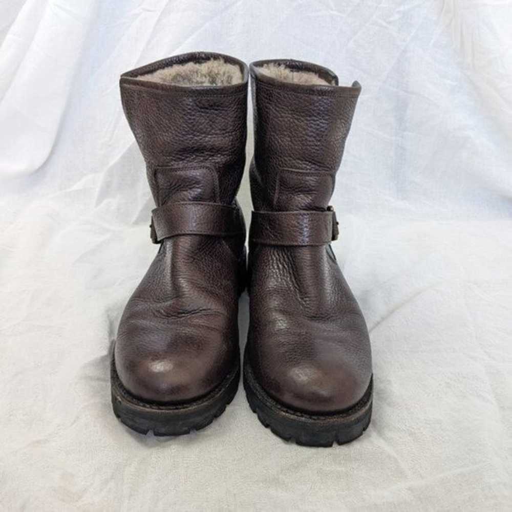 Frye Brown Veronica Shearling Bootie Size 9.5 Wom… - image 6