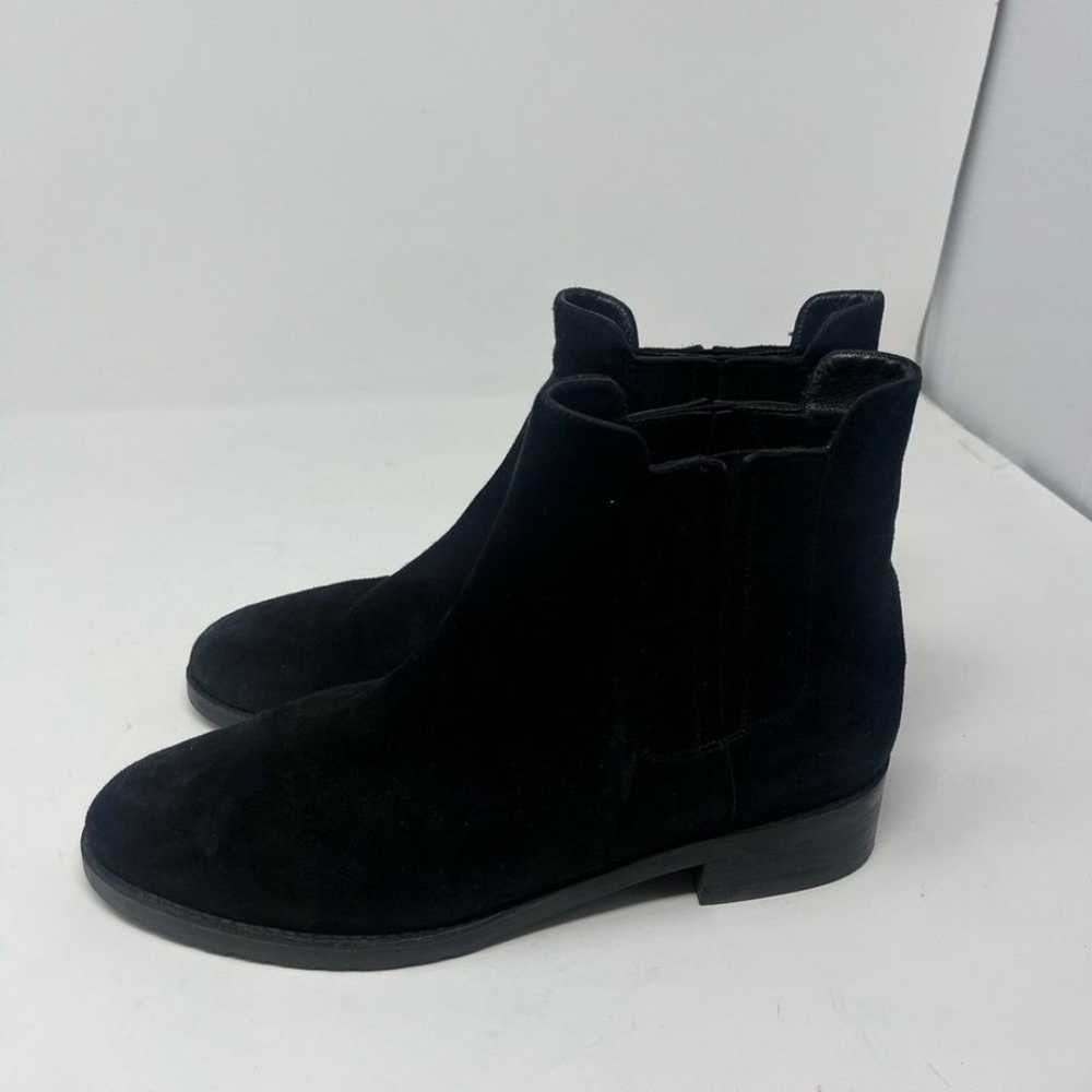 Stuart Weitzman Black Suede Chelsea Boots Size 9 - image 7