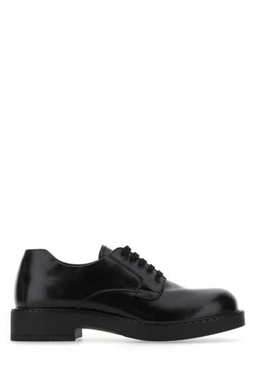 Prada Black Leather Lace-Up Shoes