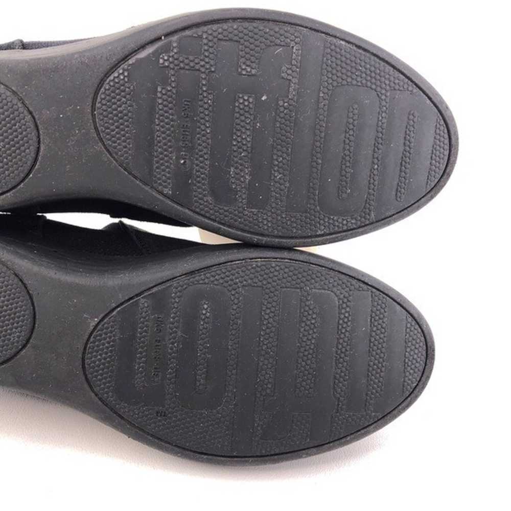 FitFlop SuperChelsea Black Suede Slip-On Boots 7 - image 11