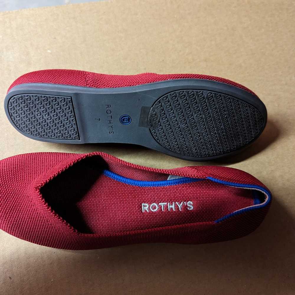 Rothy's Bright red pointed flats - image 3