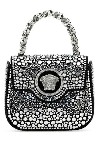 Versace Embelished Leather La Medusa Handbag