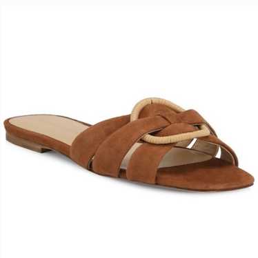 Veronica Beard Madeira Suede Flat Sandals