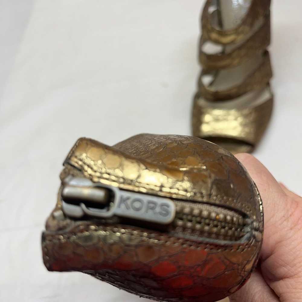 Michael Kors metallic bronze heels - image 2