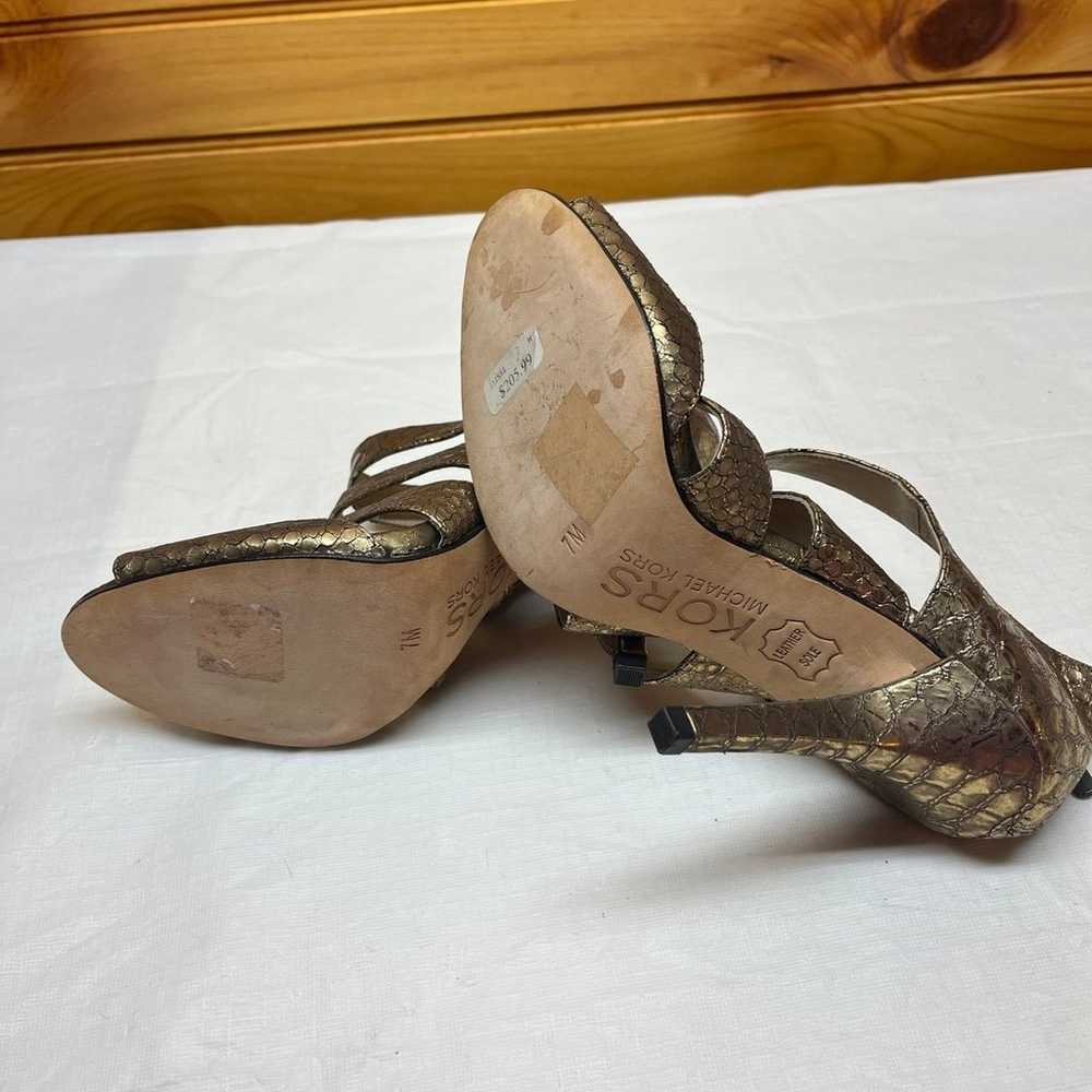 Michael Kors metallic bronze heels - image 3