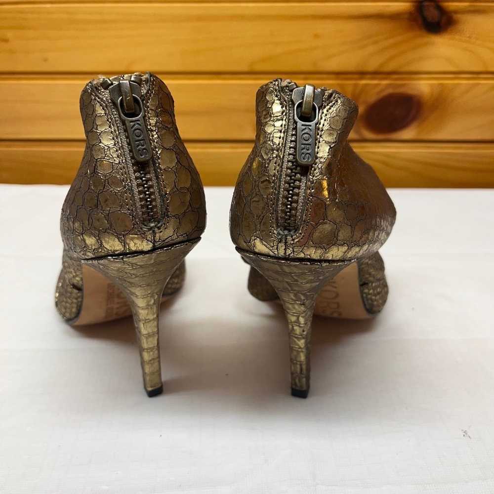 Michael Kors metallic bronze heels - image 5
