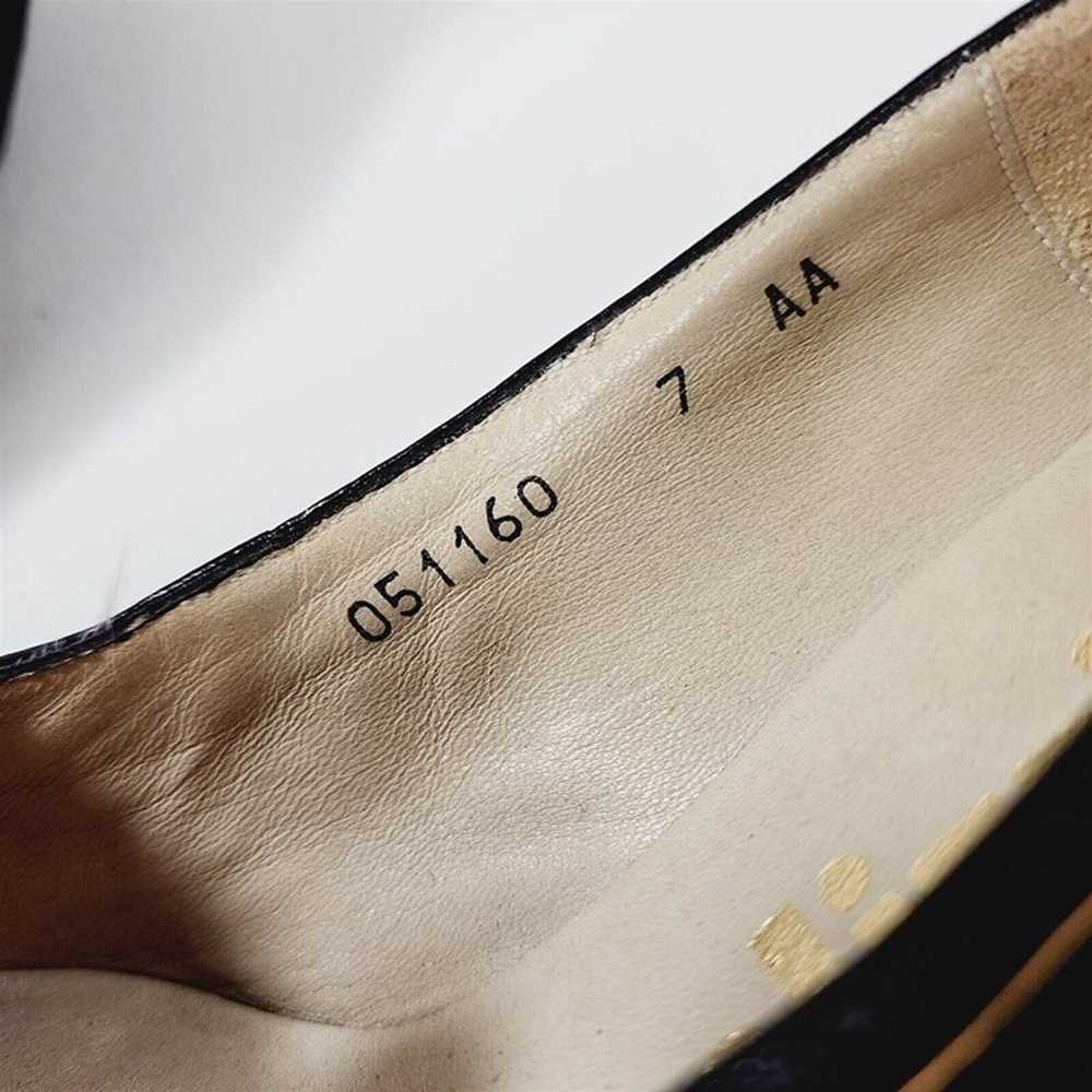 Vintage Palizzio Black Suede Leather Block Heels … - image 7
