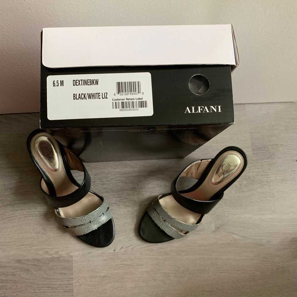 Alfani Step N Flex Black White Heel Slip On Pumps… - image 3