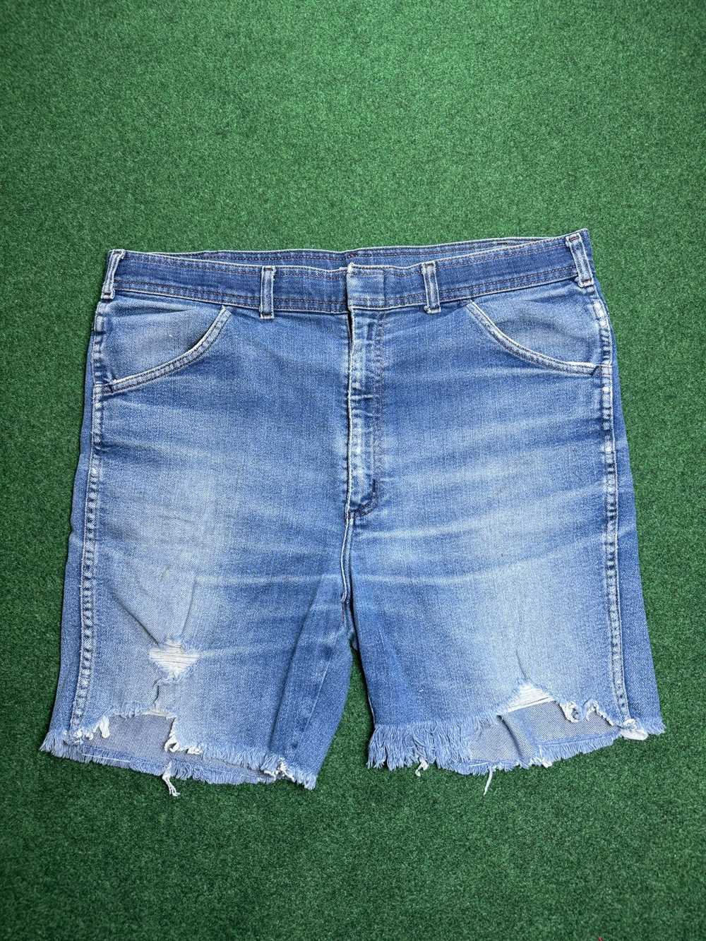 Vintage Vintage 70s Women’s Cutoff Jorts Talon 36… - image 1