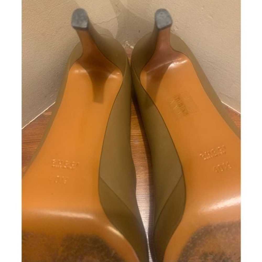 Gucci Womens Brown Leather Platform Pumps Stilett… - image 9