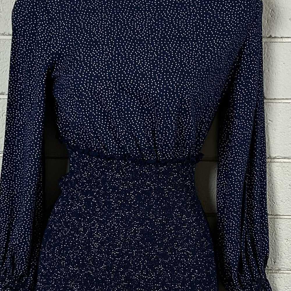 Urban Outfitters Blue Polka Dot Dress size XS I'm - image 5