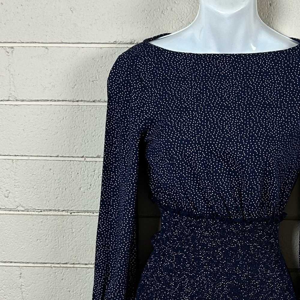 Urban Outfitters Blue Polka Dot Dress size XS I'm - image 8
