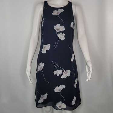 American Living Navy & White Floral Sleeveless Dr… - image 1