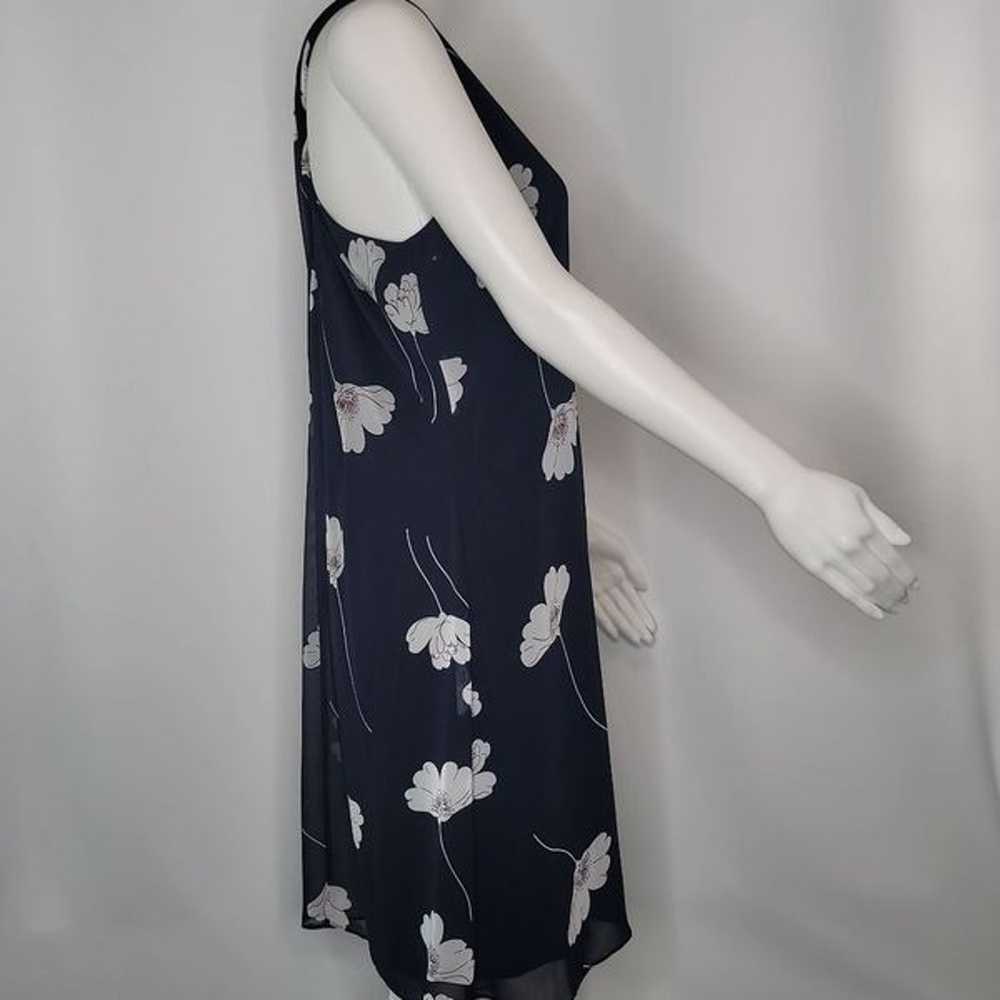 American Living Navy & White Floral Sleeveless Dr… - image 4