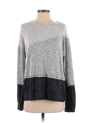 MASON & BELLE Women Gray Pullover Sweater M