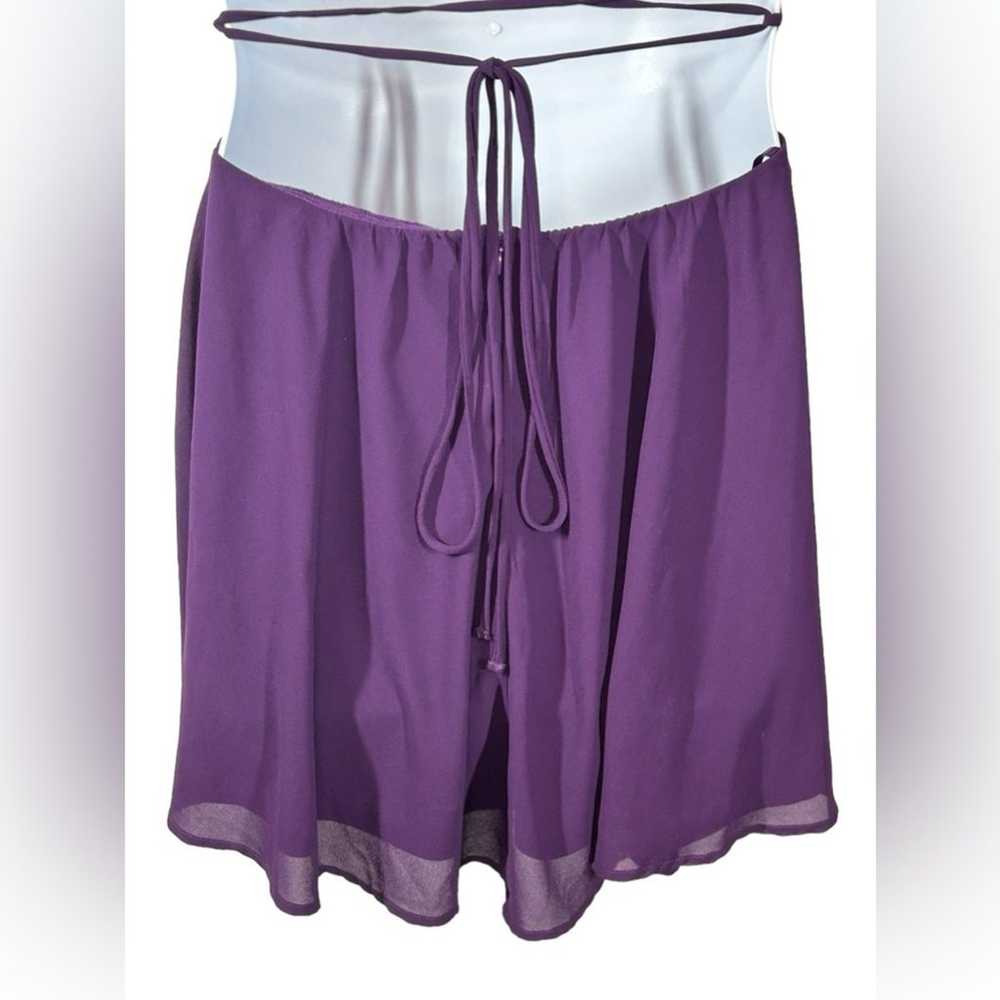 Lulu’s Good Deeds Purple Lace Up Skater Dress Siz… - image 10