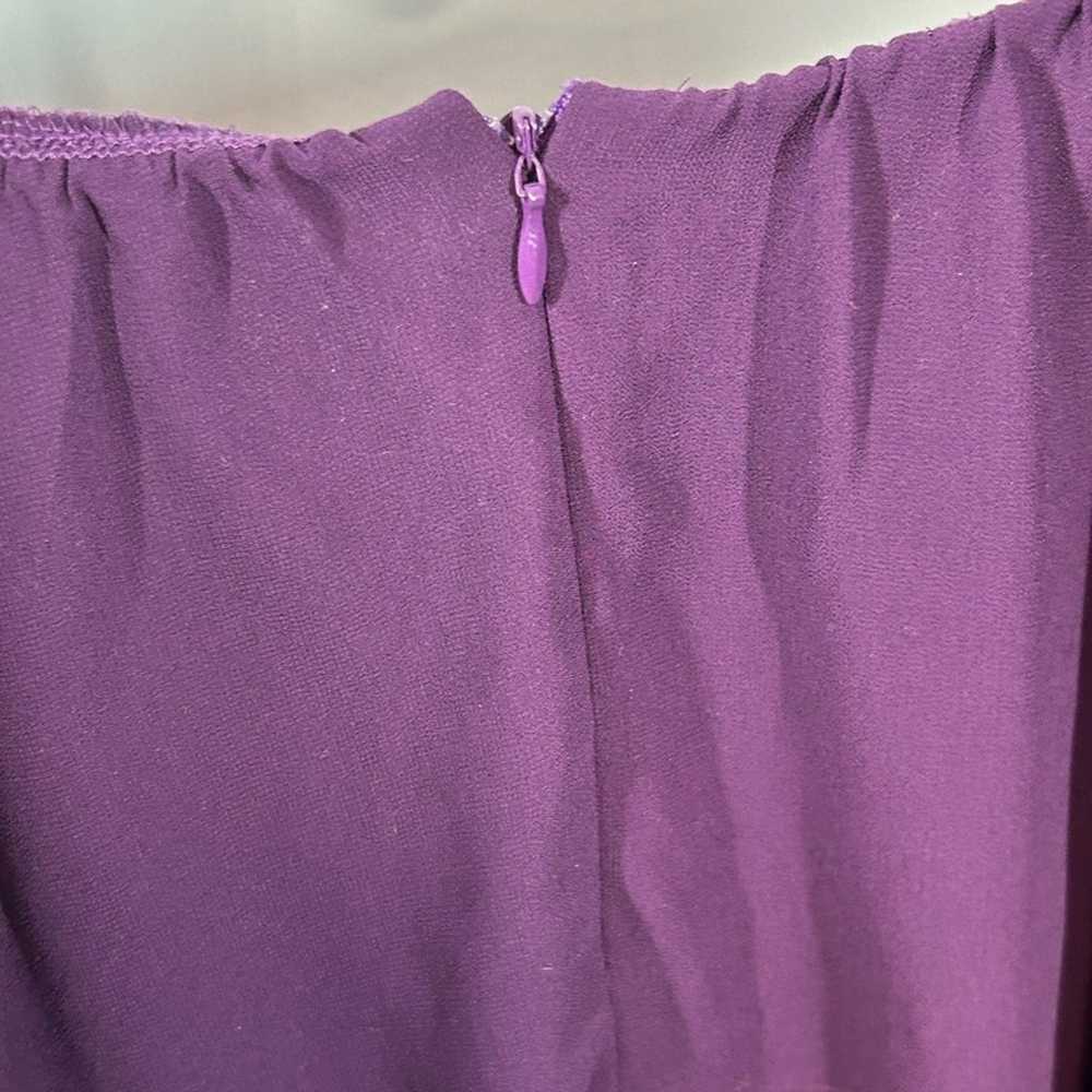 Lulu’s Good Deeds Purple Lace Up Skater Dress Siz… - image 11
