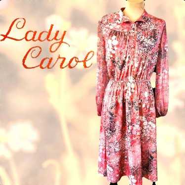 LADY CAROL of NY vintage 1970s day dress