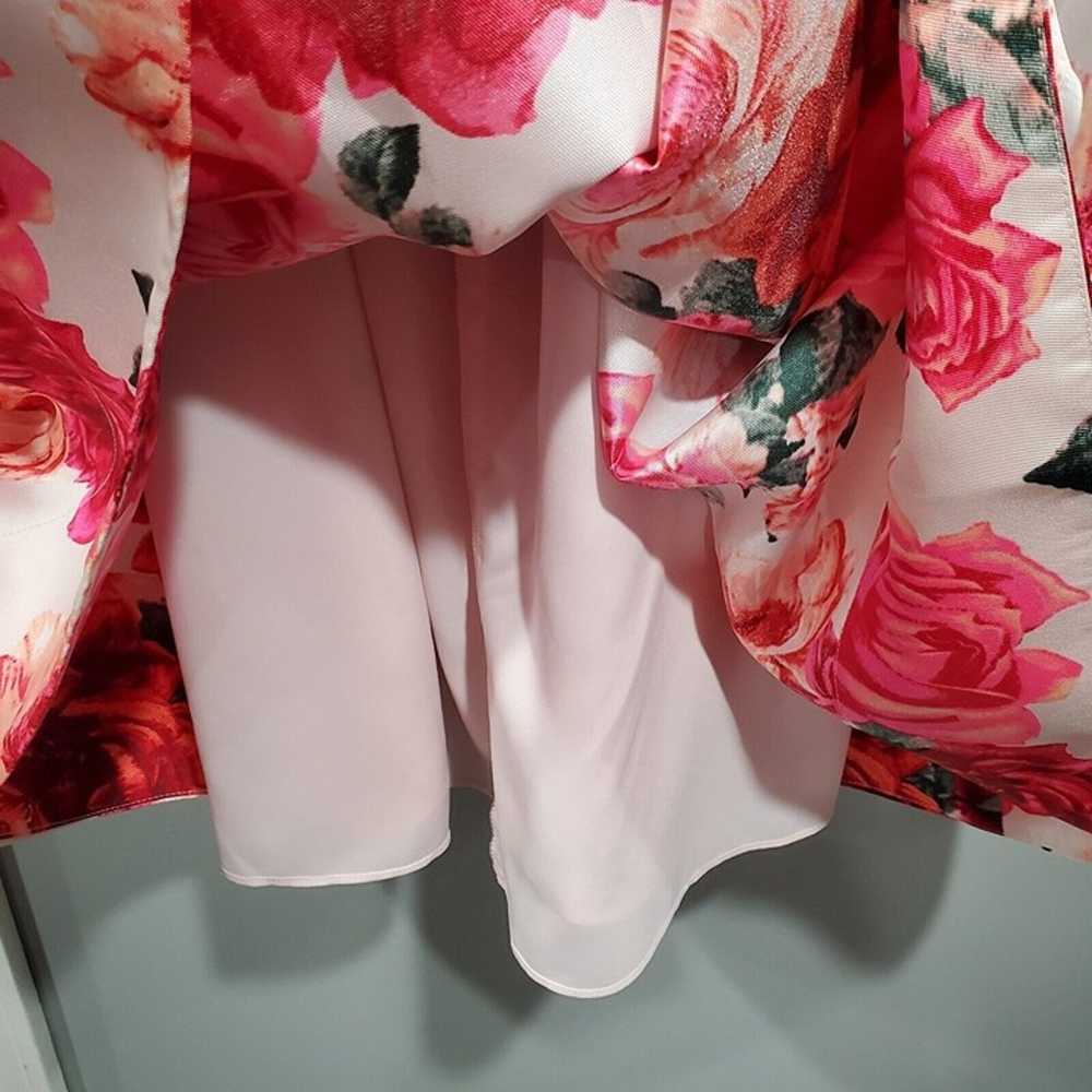 Eliza J Women's Floral Pink Fit & Flare Midi Dres… - image 8