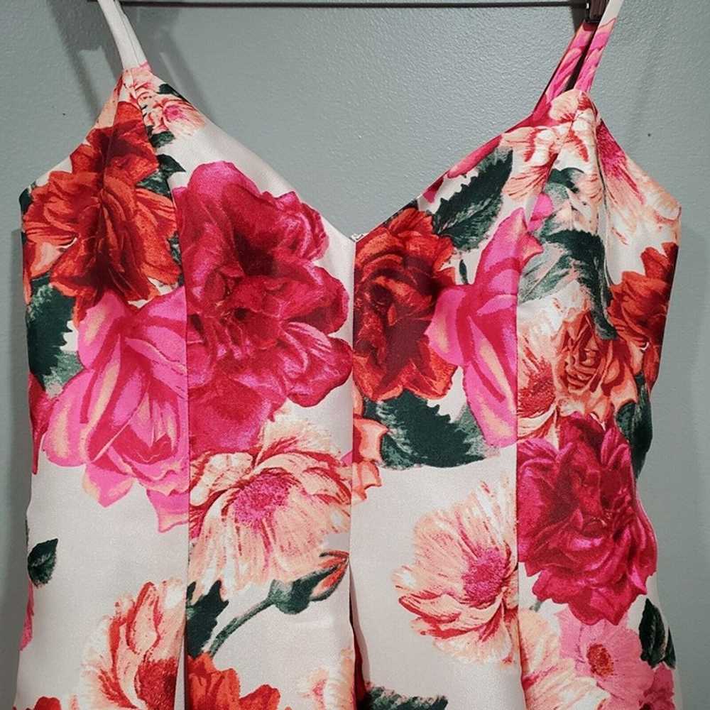 Eliza J Women's Floral Pink Fit & Flare Midi Dres… - image 9