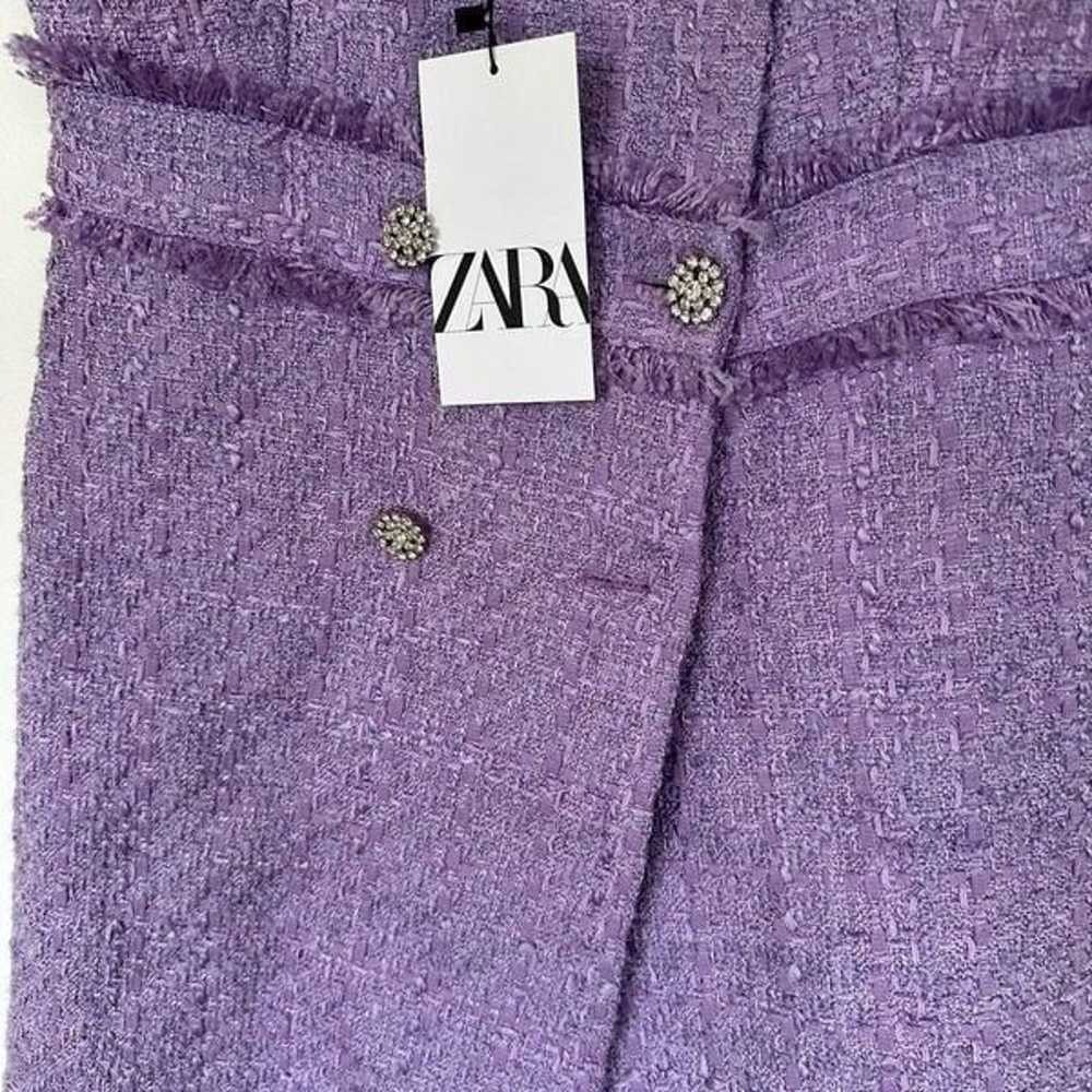 Zara Blogger Favorite Purple Tweed Sleeveless Min… - image 7