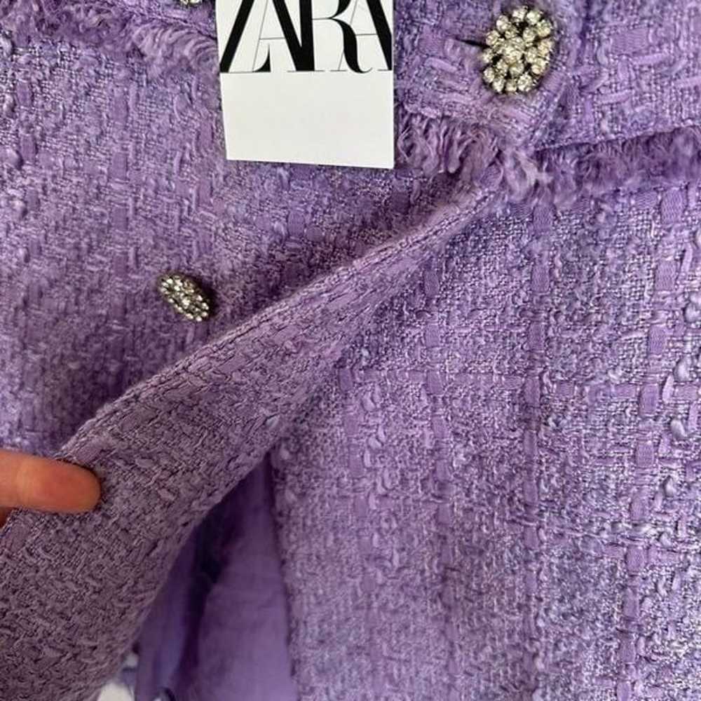Zara Blogger Favorite Purple Tweed Sleeveless Min… - image 8