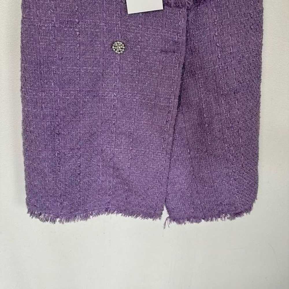 Zara Blogger Favorite Purple Tweed Sleeveless Min… - image 9