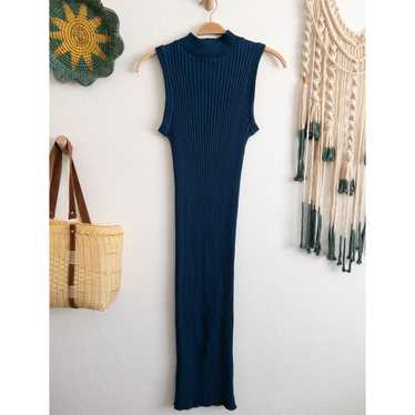 Zara Ribbed Knit Midi Dress