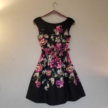 Eliza J Floral Fit and Flair Dress