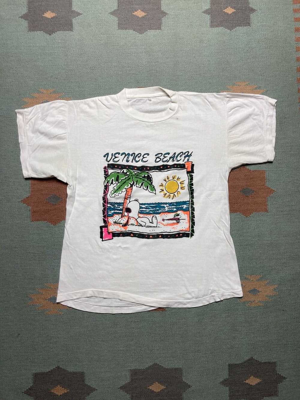 Made In Usa × Peanuts × Vintage VTG 80s t shirt s… - image 1