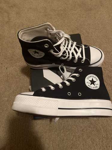 Converse White/black all-star converse shoe