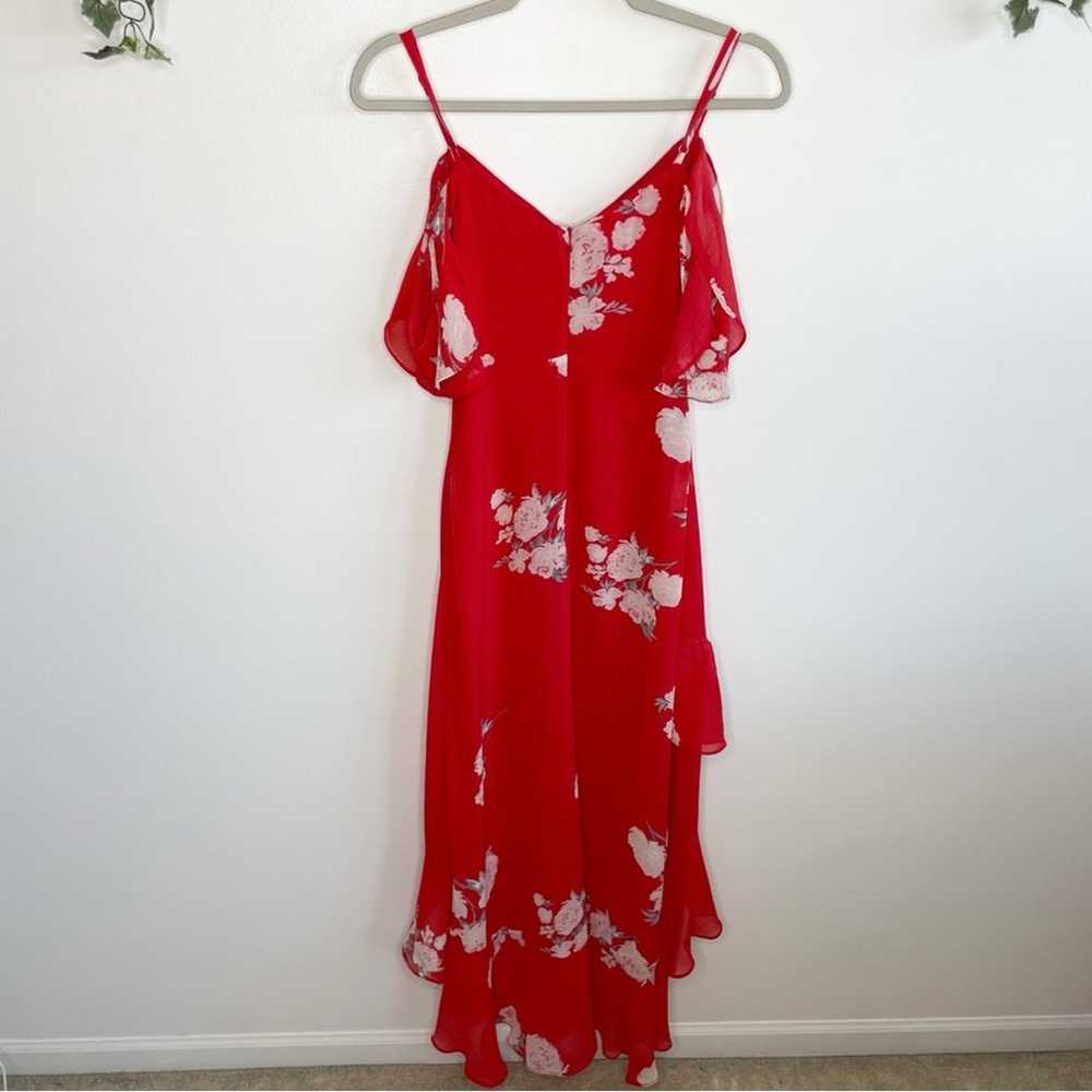 LULUS Love in Bloom Red Floral Print Off-the-Shou… - image 7