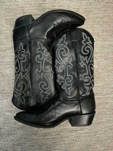 Justin Boots Black Cowboy Boots