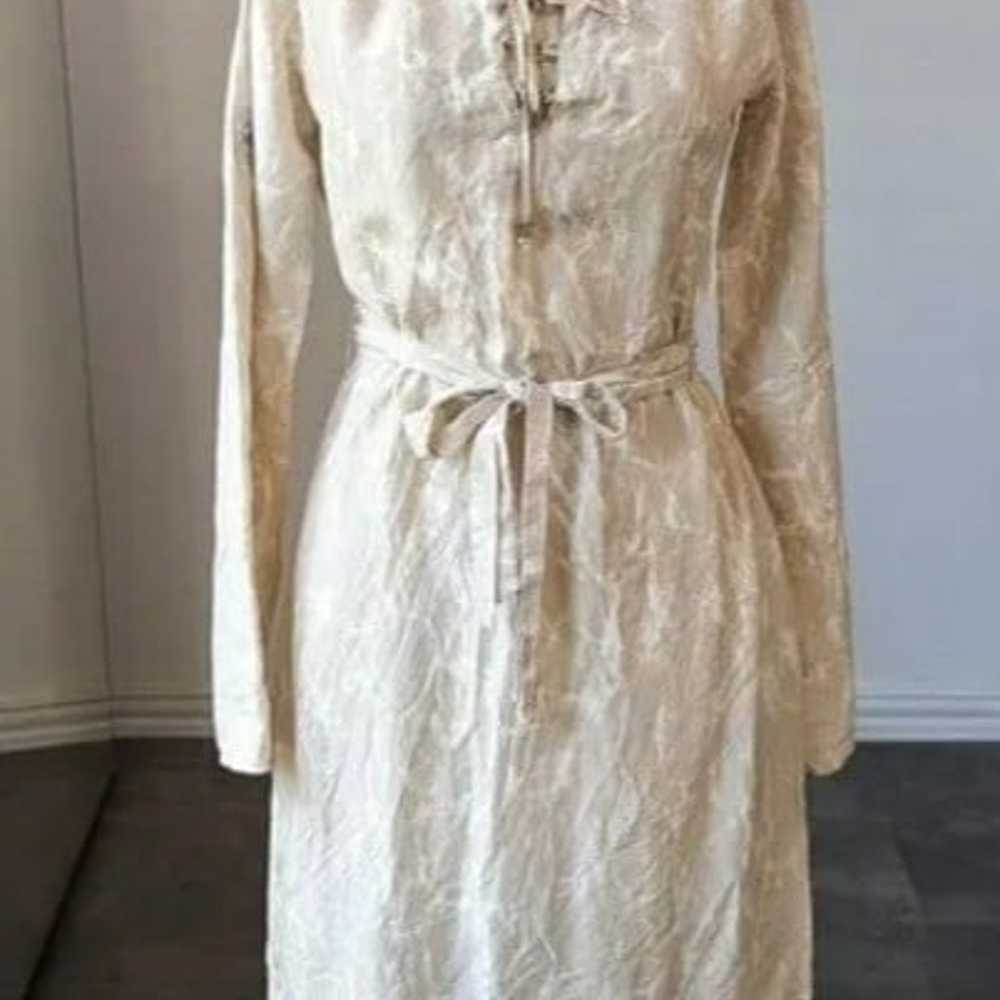 Michael Michael Kors 100% Silk Tie Dye Dress Crea… - image 2