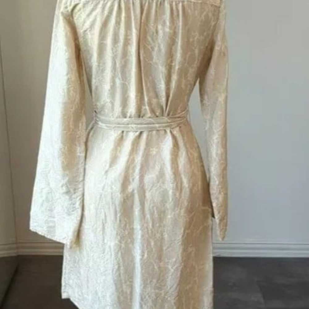Michael Michael Kors 100% Silk Tie Dye Dress Crea… - image 4