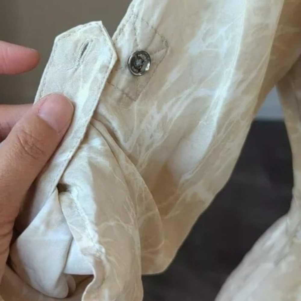 Michael Michael Kors 100% Silk Tie Dye Dress Crea… - image 7