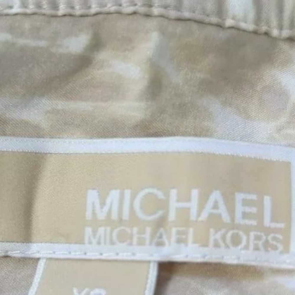Michael Michael Kors 100% Silk Tie Dye Dress Crea… - image 8