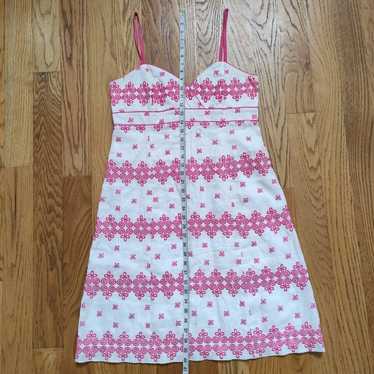 Lilly Pulitzer Embroidered Linen Dress Spaghetti S