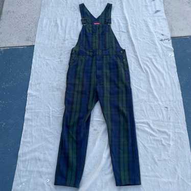 Supreme Supreme Blackwatch Denim Overalls Work Ut… - image 1