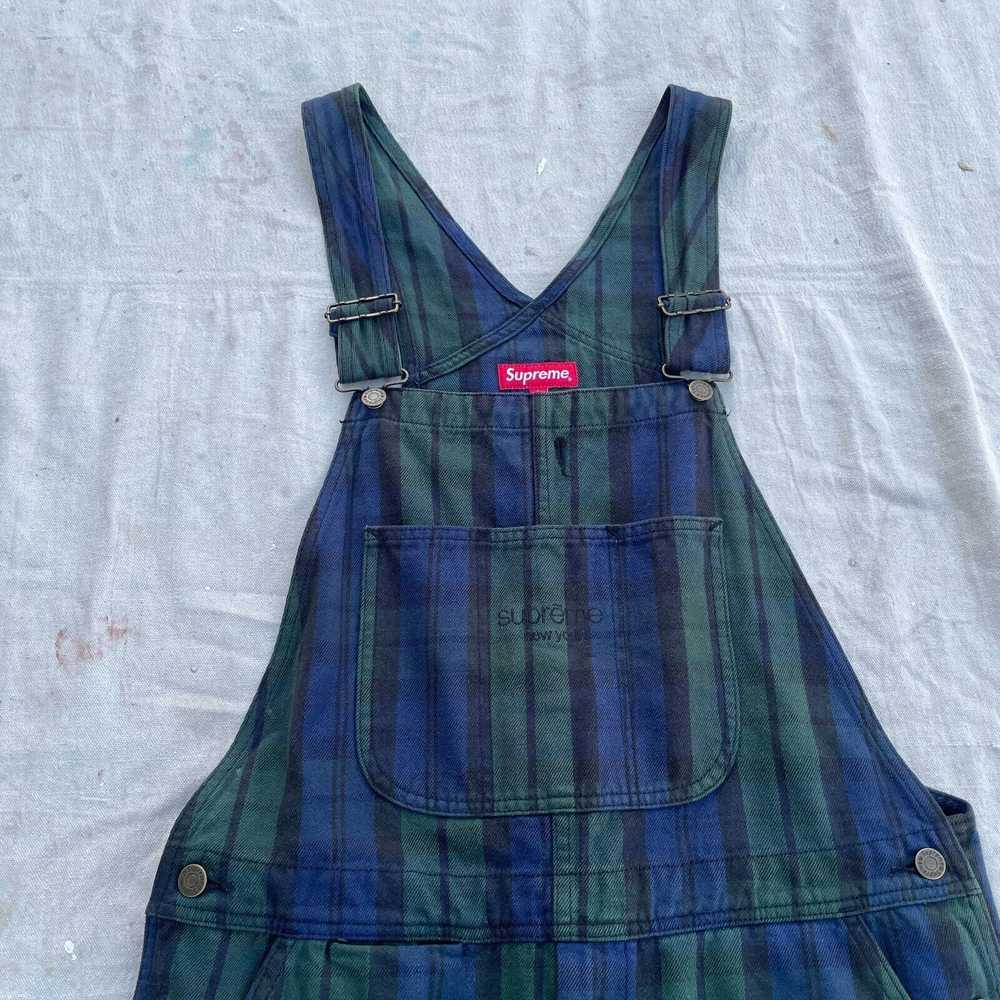 Supreme Supreme Blackwatch Denim Overalls Work Ut… - image 2