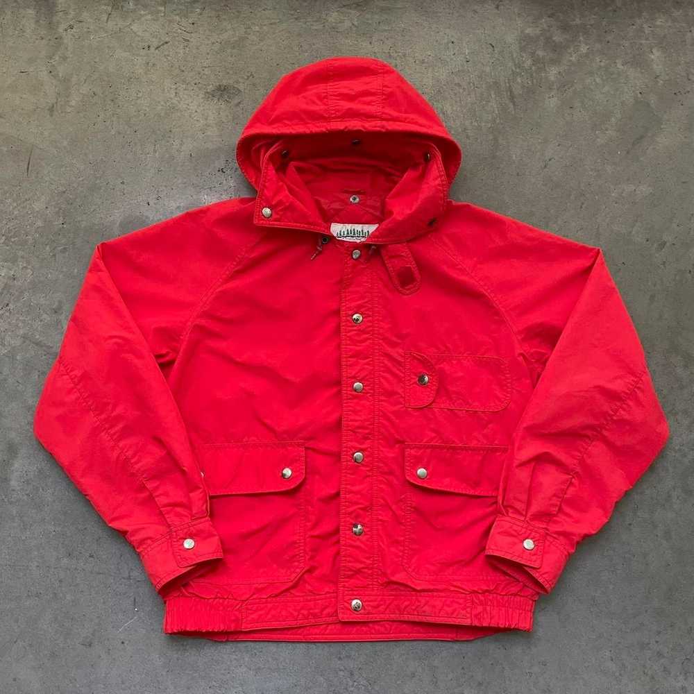 Vintage Vintage 90s Northbilt Blood Orange Anorak… - image 1