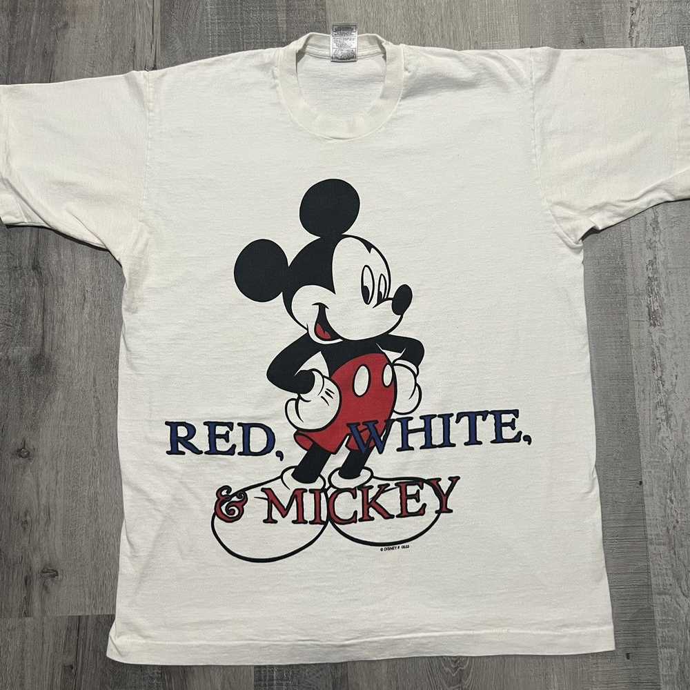 Mickey Unlimited × Vintage VTG Red White And Mick… - image 1