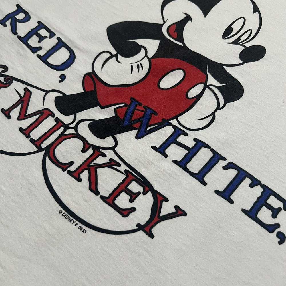 Mickey Unlimited × Vintage VTG Red White And Mick… - image 4