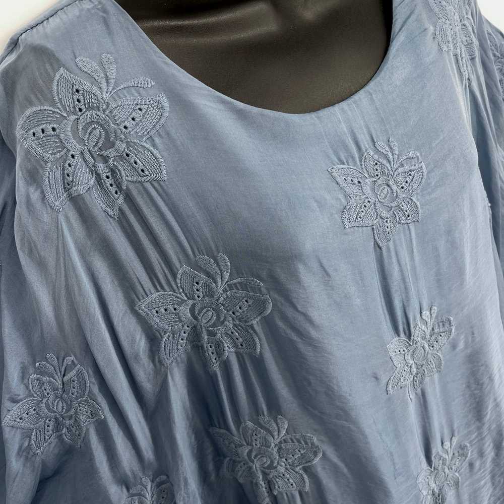 Other Elena Baldi Floral Embroidered Silk Blend B… - image 3