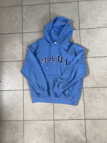 Jerzees × Vintage Baby Blue Maui Hawaii Hoodie