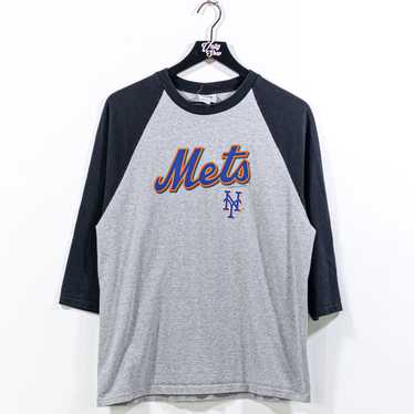 Lee × MLB × Vintage New York Mets MLB T-Shirt 3/4… - image 1