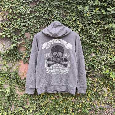 Designer × Japanese Brand Flag stone punk skull H… - image 1